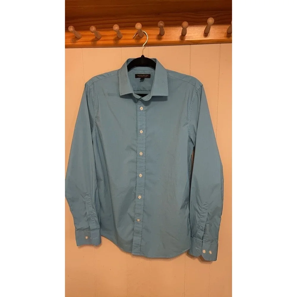 Banana Republic Men's Tech Stretch Cotton Shirt - Size S